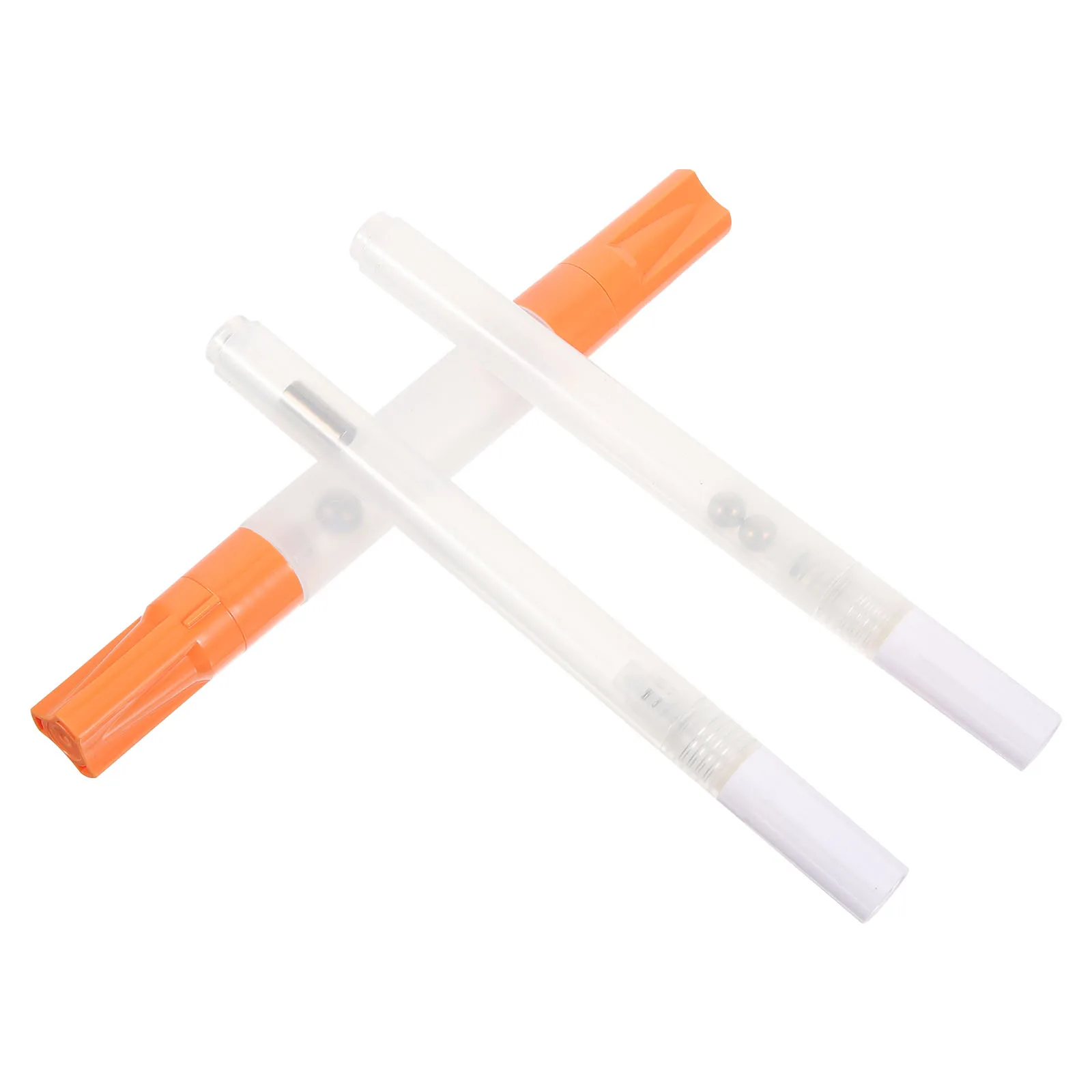 

3pcs Empty Paint Markers Refillable Pens 1 Double Head Orange 5 Slope 3mm 6 Micro Hole 0.5mm Marker Accessories for