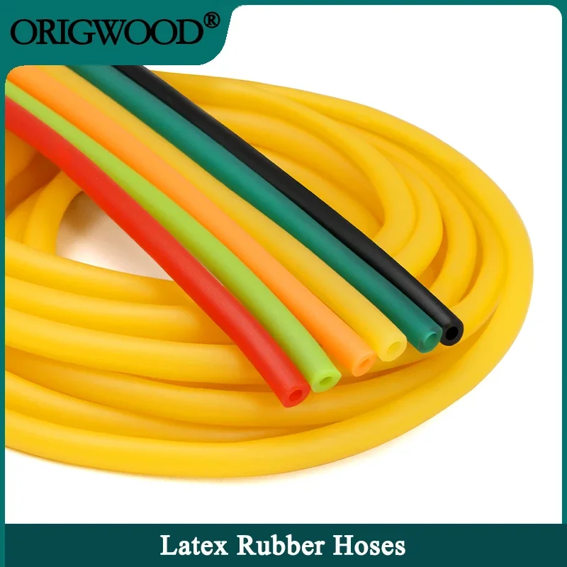 

Nature Latex Rubber Hoses New Arrive Color IDxOD 1.6~10mm High Resilient Surgical Medical Tube Elastic Band Slingshot Catapult