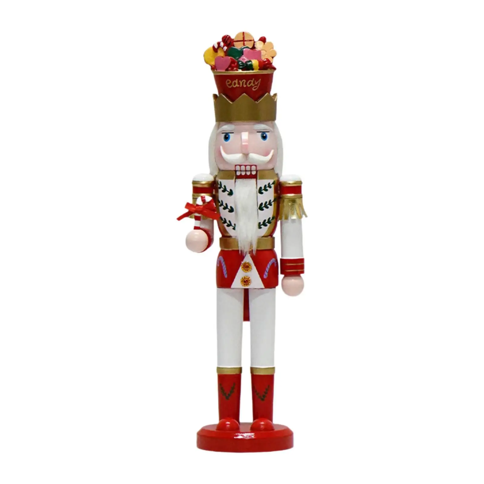 

Nutcracker King Statue Holiday Decoration Decorative Nutcracker Ornament for Holiday Bedroom Fireplace Home Decoration Tabletop