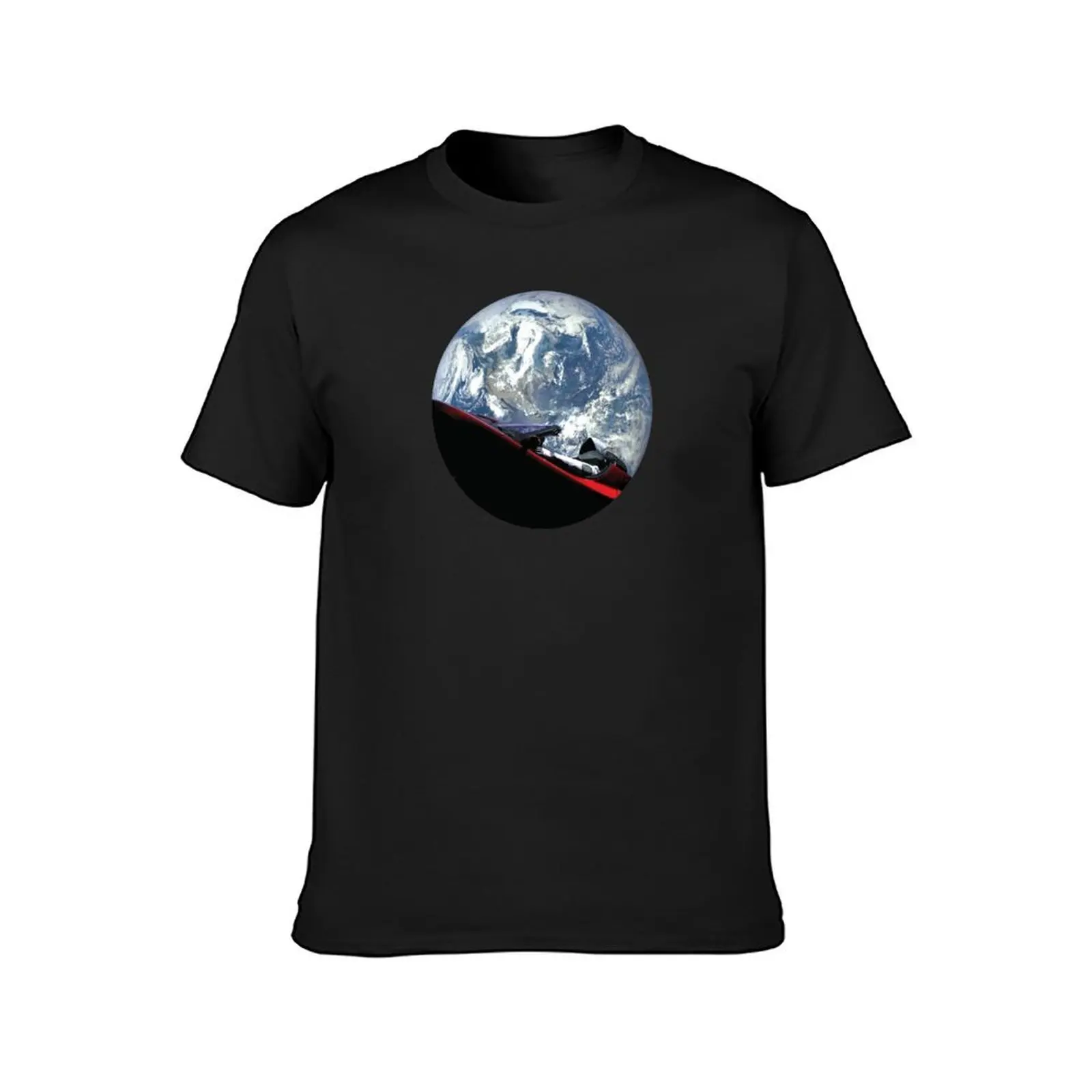 Camiseta de anime SpaceX Starman para hombre, ropa en blanco de talla grande, personalizada