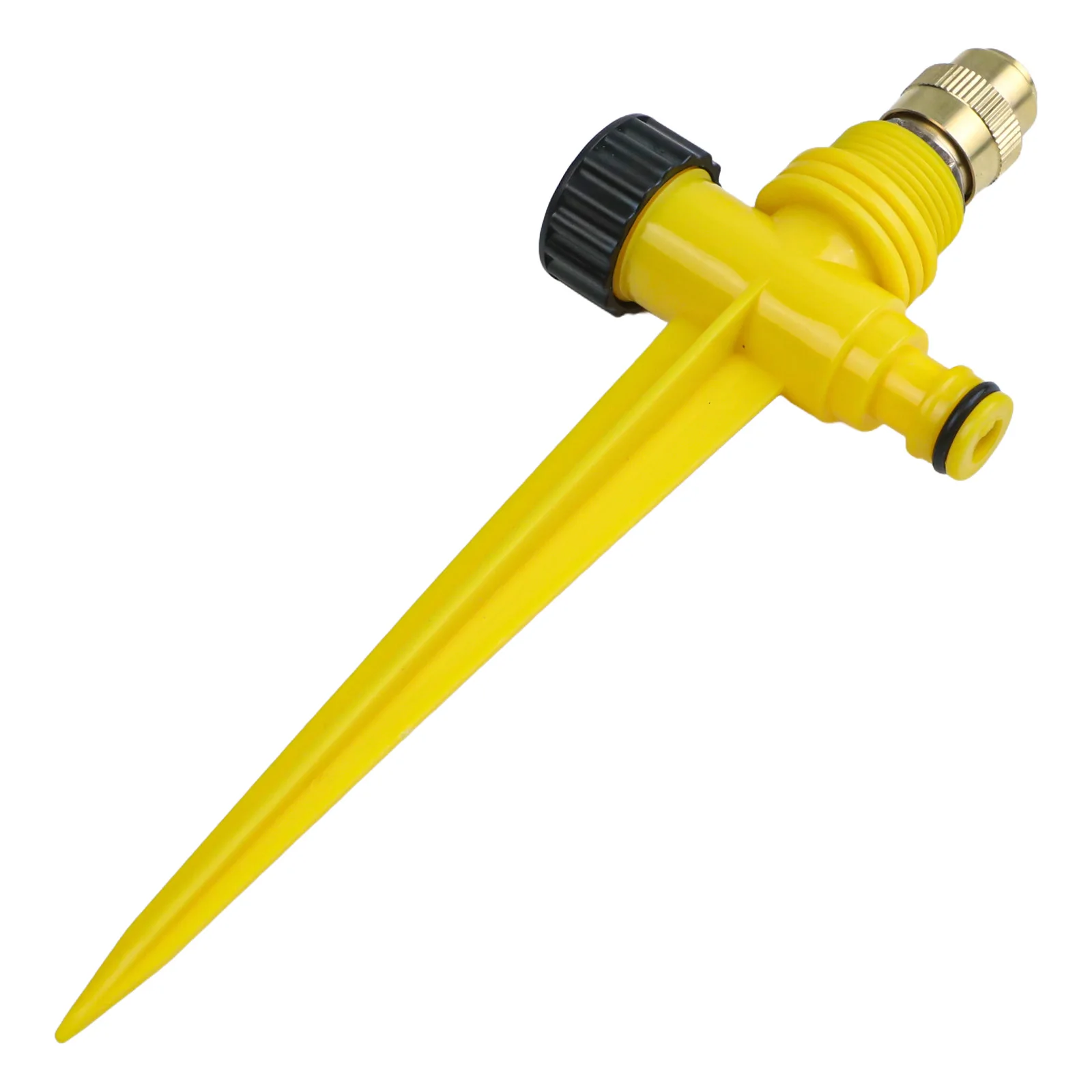 2pcs Automatic 360 Degree Metal Lawn Sprinkler Set Adjustable Brass Nozzle Garden Irrigation System For Yard Patio Grass Waterin