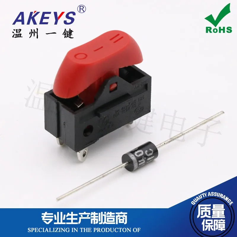 2pcs LQ-105  Hair dryer  Repair parts  Blower switch  Thermostat 8894 switch