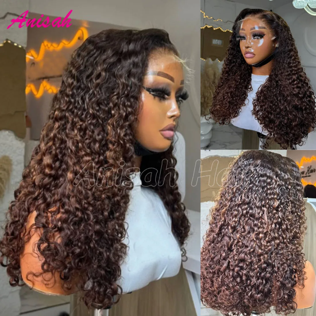 

Raw Burmese Curly Human Hair Wigs for Women Transparent Lace Frontal Wig Human Hair Vietnamese Burmese Curly Lace Front Wigs