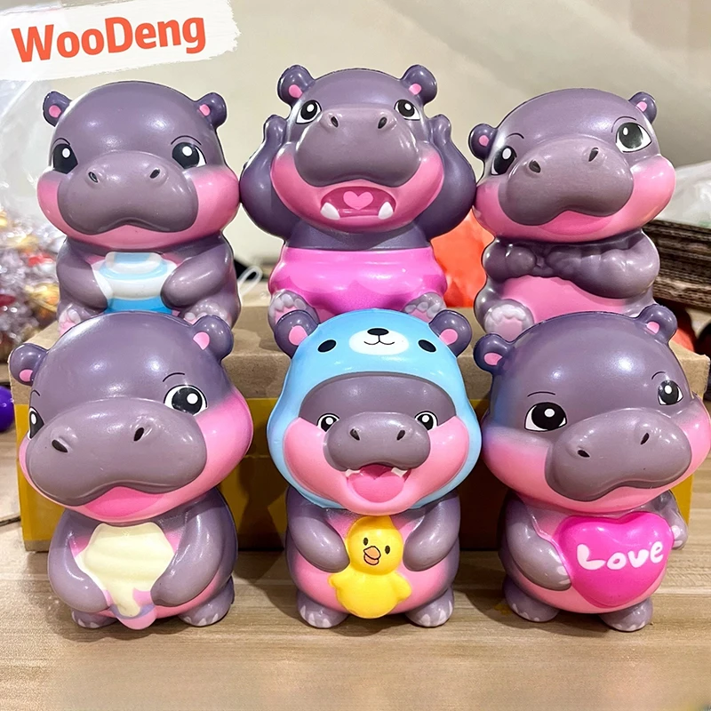 Soft Little Hippo Decompression Toys Slow Rising Cute Squeeze Toys For Kids Animal Squeeze Toys For Kids