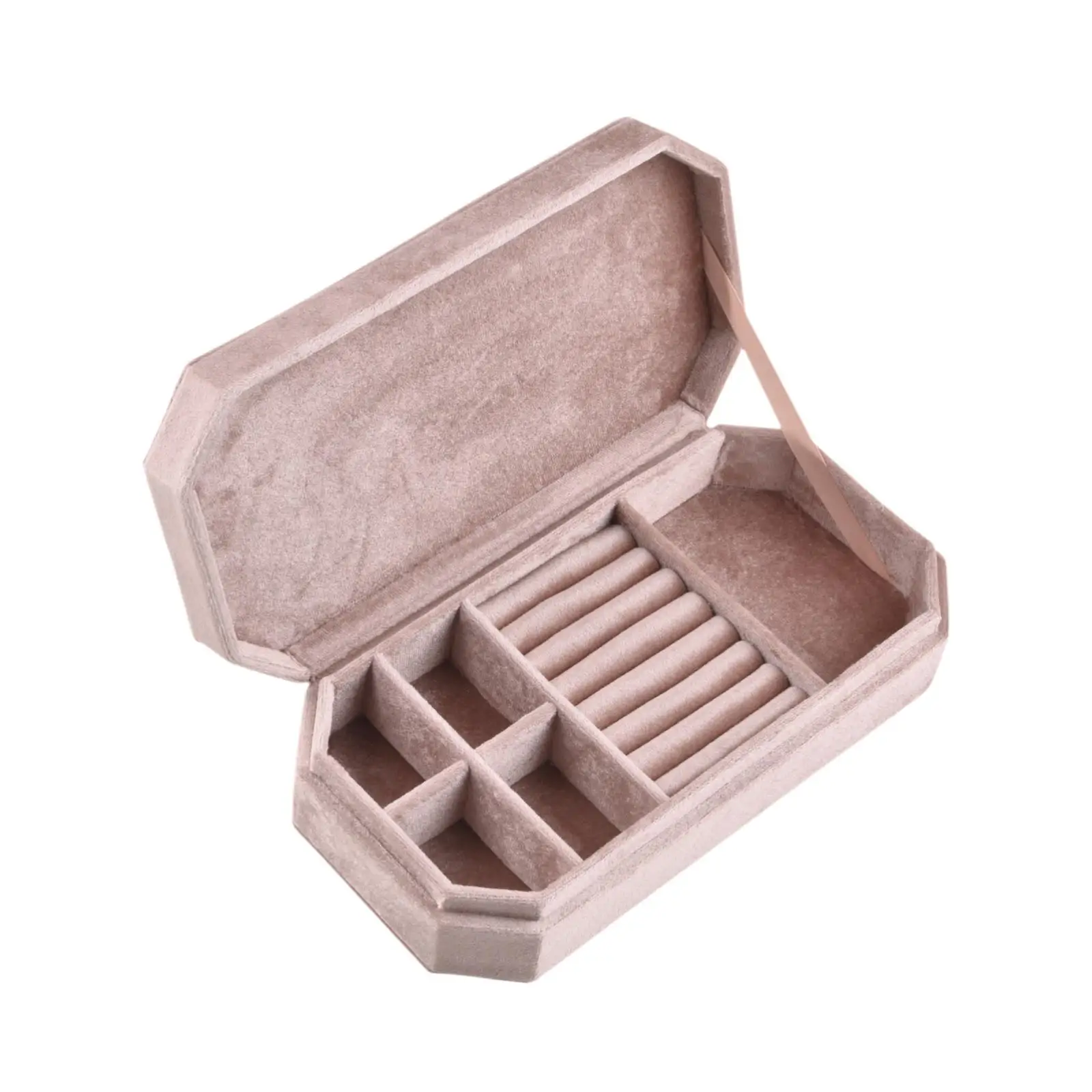 Elegant Jewelry Box Velvet Organizer Offers Reliable For Jewelry On Go Size Of Case Is 20.8 Cmx10.5