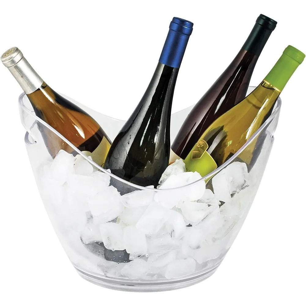 

Acrylic Ice Bucket Transparent IceStorage Bucket BeverageCooling Bucket Party Champagne Bucket Essential for Entertaining Guests