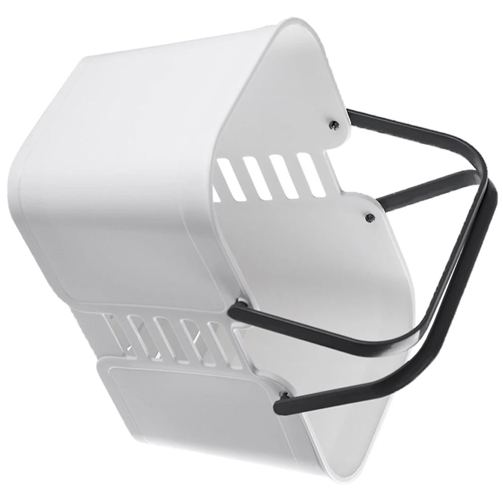 

1pc Plastic Portable Shower Basket Hollowed Drainage Bath Storage Organizer Foldable Handle Large Capacity For Bathroom Home Use