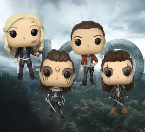 ‌ Licenciado Oficialmente The 100 LEXA # 442 & CLARKE # 438 & LINCOLN COMO REAPER # Figura de Vinil Funko Pop 474 - Edição de Colecionador