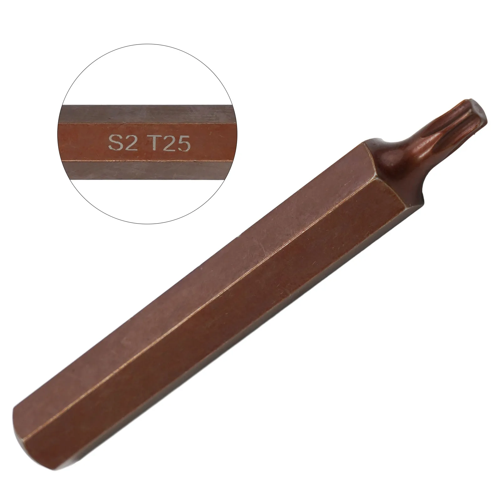 Imagem -02 - Anti Slip Elétrica Bits Parafuso Driver Torx Chave de Fenda Bit Hex Shank T20 25 30 40 45 50 55 75 mm