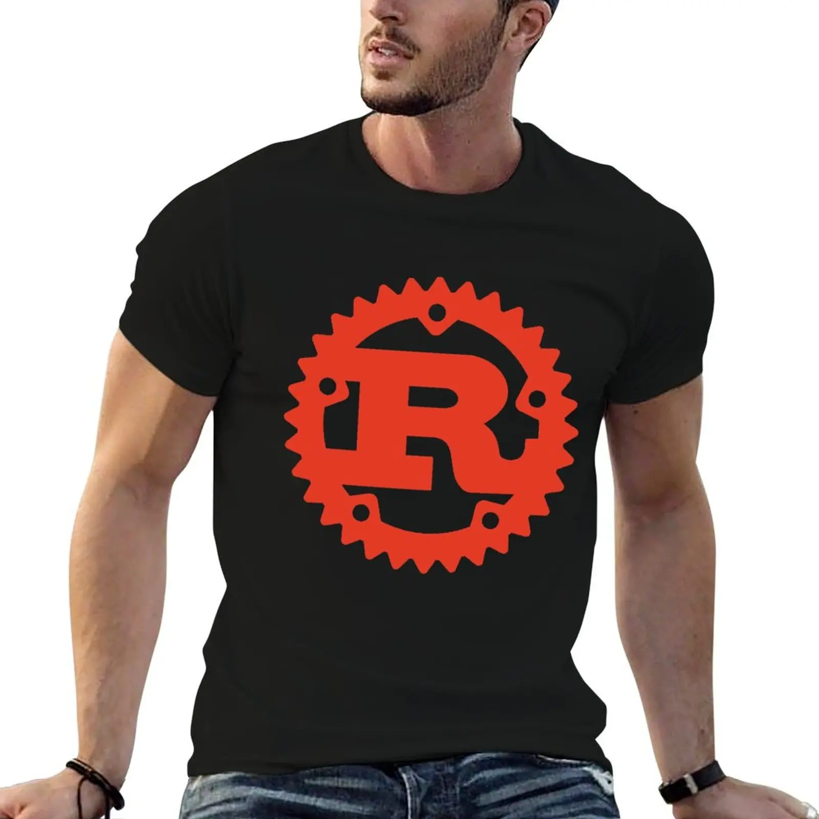Rust lang Merch Gift for rust language lovers T-Shirt Big Size Crew Neck T-Shirt