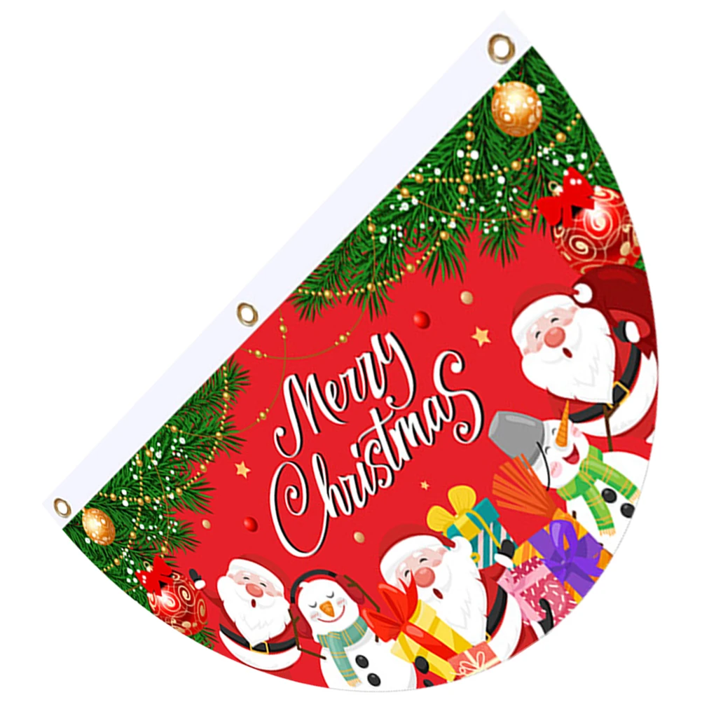 Christmas Decoration Hanging Flags Christmas Outdoor Buntings for Party Garden Flag Bunting Deck Porch Holiday Festive