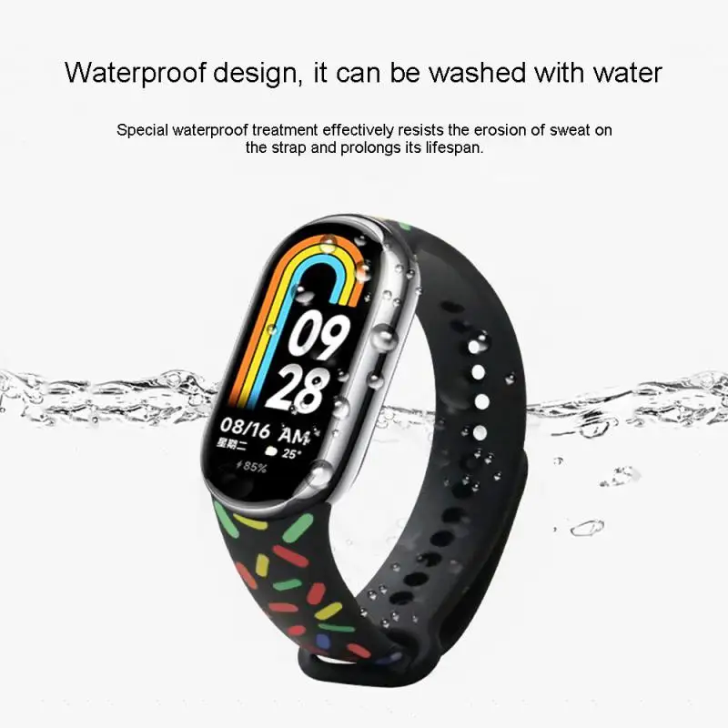 1pc Smart Watch Band For Xiaomi Mi Band 8 Adjustable Sport Bands Quick Release Replacement Wristbands For Men Women