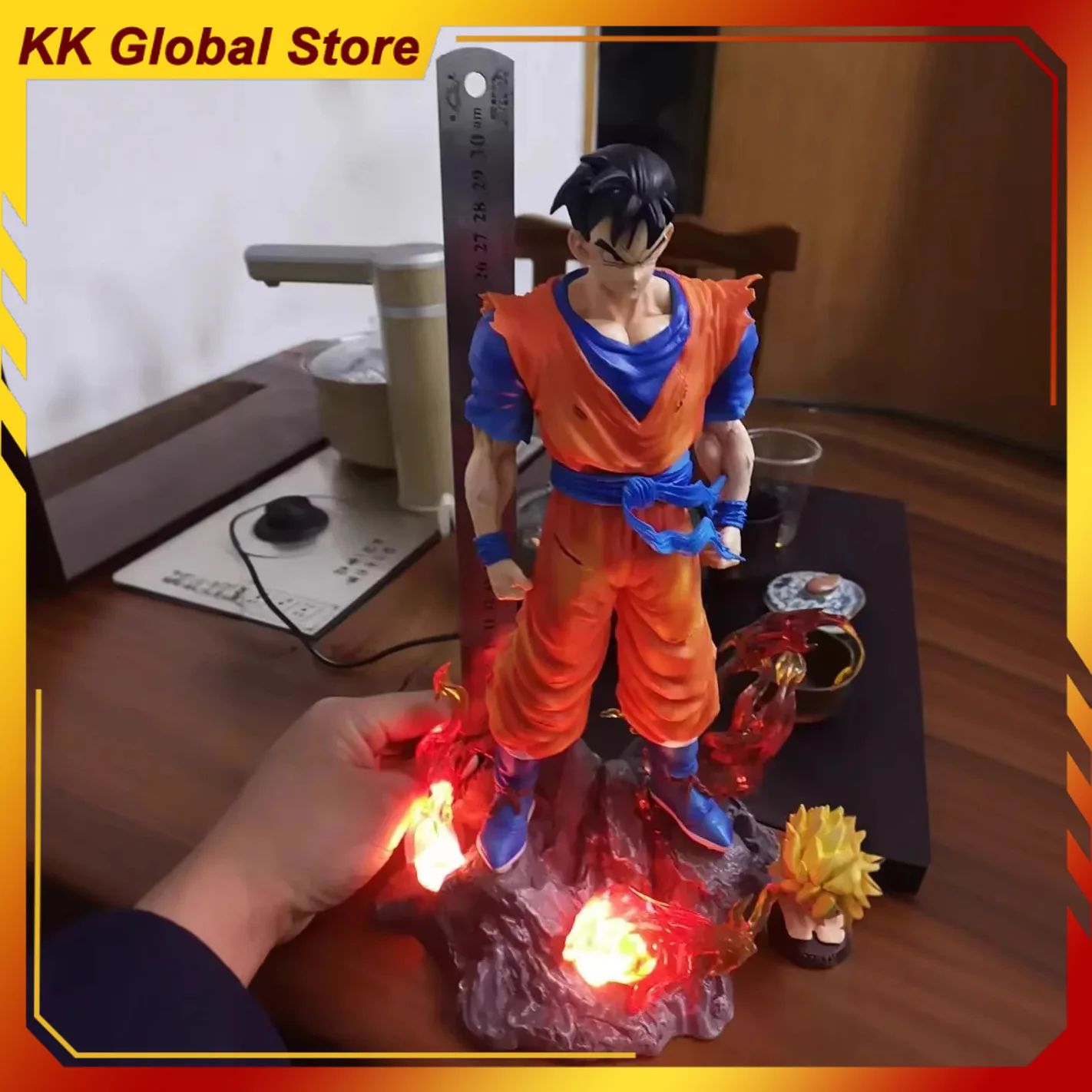 30 cm Nieuwe Dragon Ball Anime Figuur Zoon Gohan Perifere PVC Model Glow Standbeeld Desktop Decoratie Ornamenten Verjaardagscadeautjes Speelgoed
