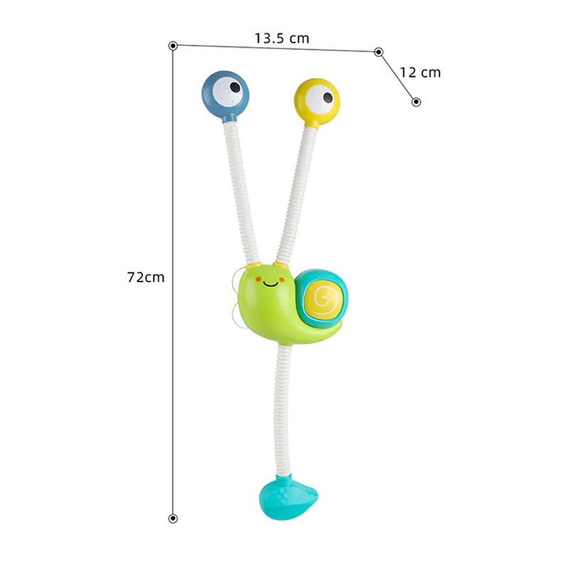 Snail Bath Toy Electric Automatic Water Pump with Hand Shower Sprinkler Bathtub Toys for Toddlers Babies Kids Girls Boys Gifts