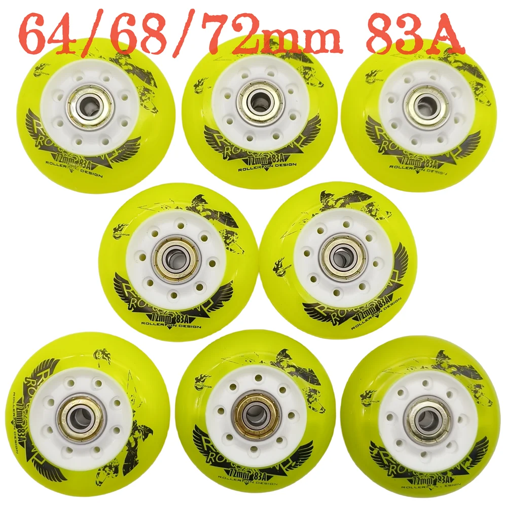 Роликовые колеса для детей 64 мм 68 мм 72 мм 83A 70 мм 84A 8 колес/лот Роликовые колеса для детей 64 мм 68 мм 72 мм 83A 70 мм 84A 8 колес/лот