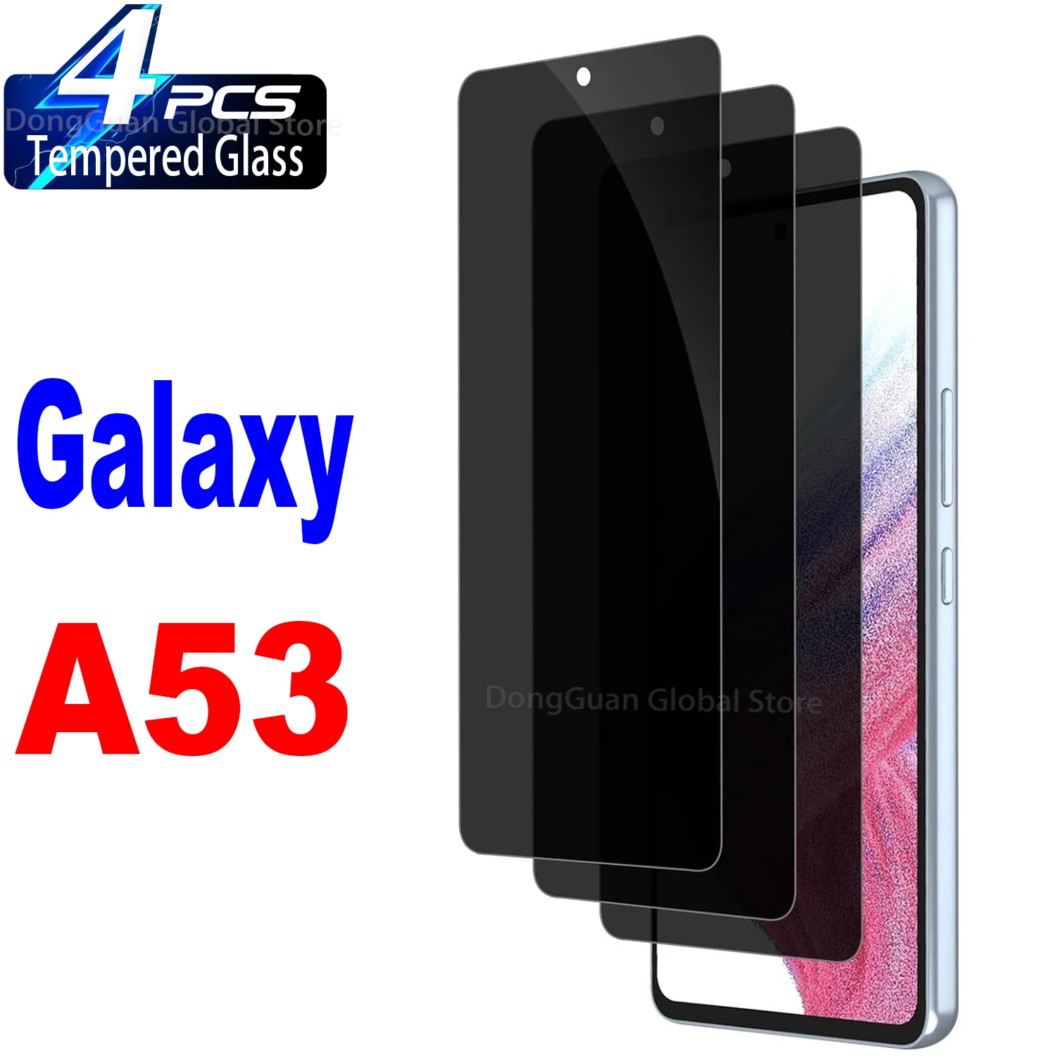 

For Samsung Galaxy A53 Anti Spy Tempered Glass Screen Protector Privacy Glass Film