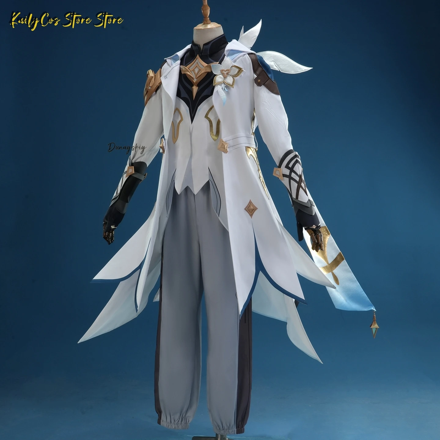 

DUNAYSKIY/Genshin Impact The Traveler Aether Cosplay 코스프레 Wig New Skin Outfit Game Uniform Halloween Party Role Play Prop