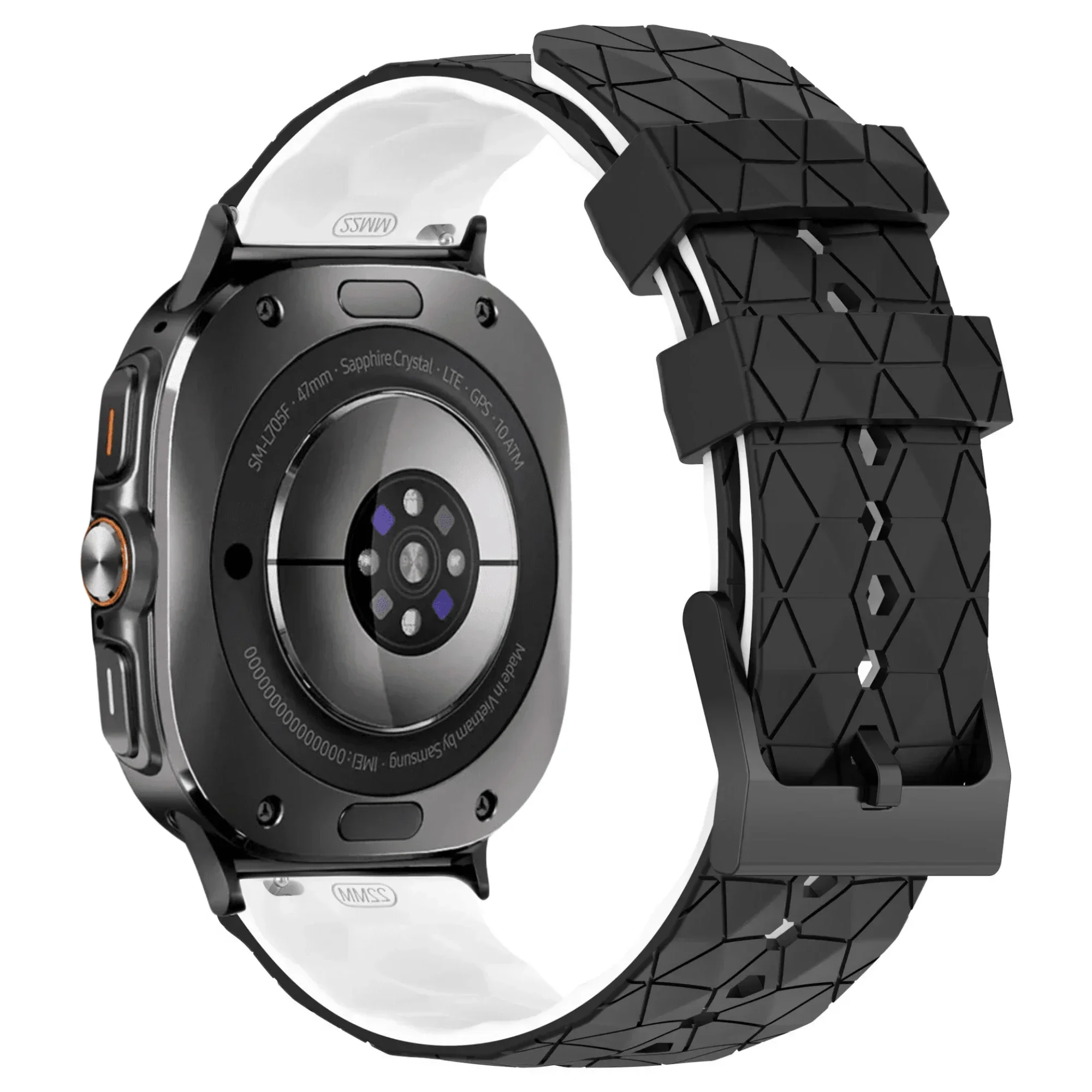 Bracelet de sport en Silicone pour Samsung Galaxy Watch 8 Ultra, 47mm, remplacement, motif de Football, bracelet Durable, Galaxy Watch 7 Ultra