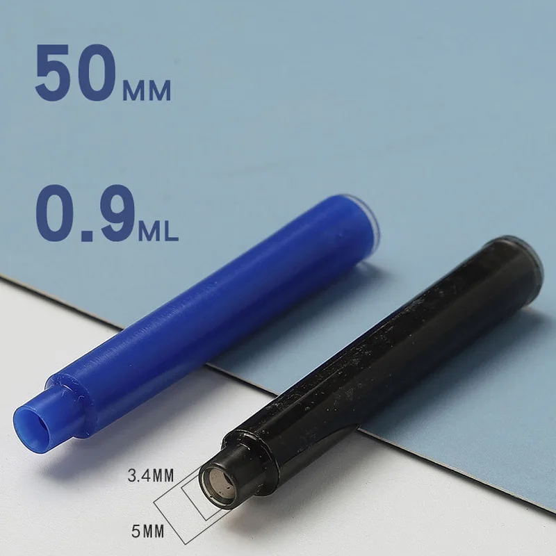 Caneta-tinteiro apagável com 20 recargas de tinta, preto e azul disponível, escola estudantil e escritório estacionário, material de escrita, 1