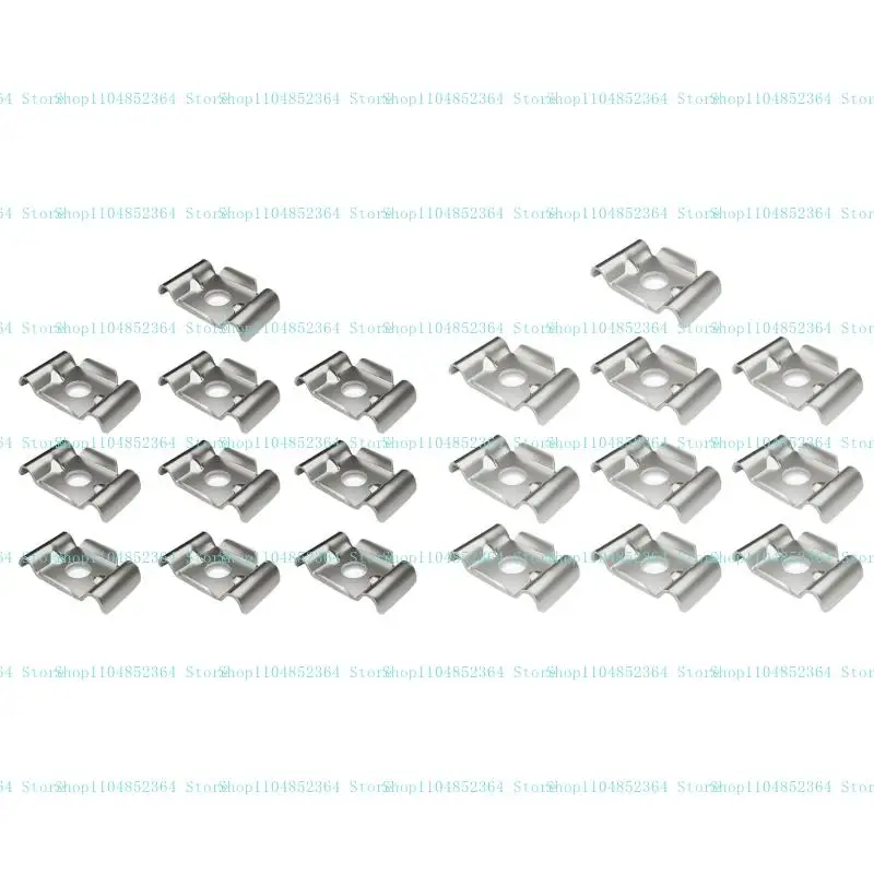 

652F 10Pcs Stainless Steel Butterfly Clamps Double Rod Fence Attachment For Horizontal Vertical Rails Fastening Accessories