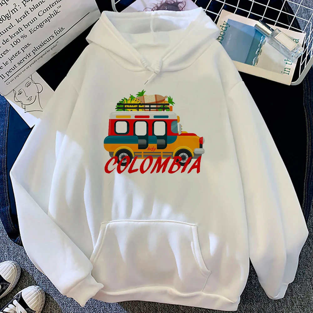 Sudadera con capucha de Colombia para mujer, suéter y2k harajuku, Kawaii, divertido, 2023