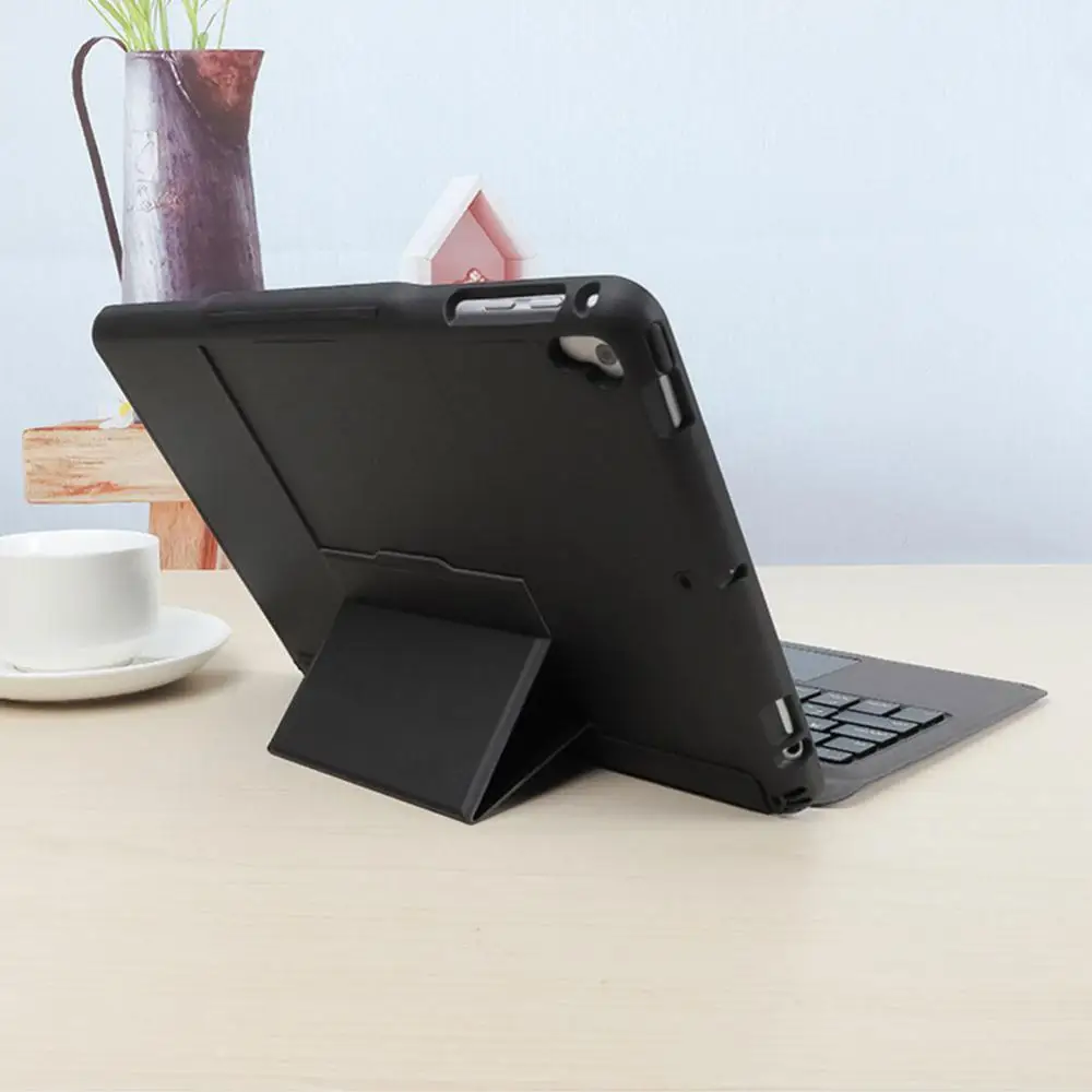 3 em 1 caso de teclado magnético touchpad teclado caso ângulo ajustável bluetooth-compatível teclado de toque separado