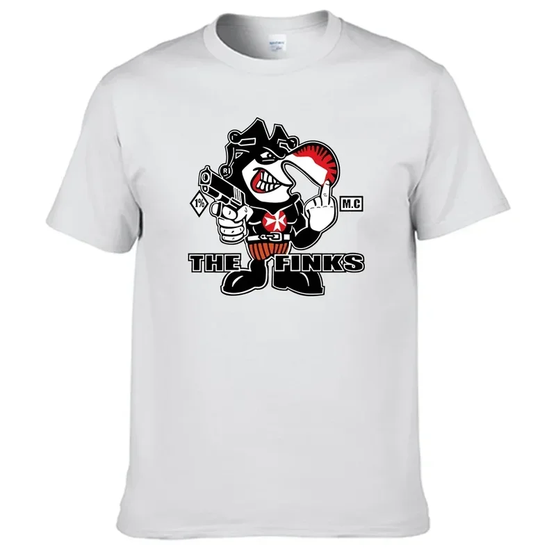 Motorbikes club the Finks MC T shirt 100% cotton men shirt N01