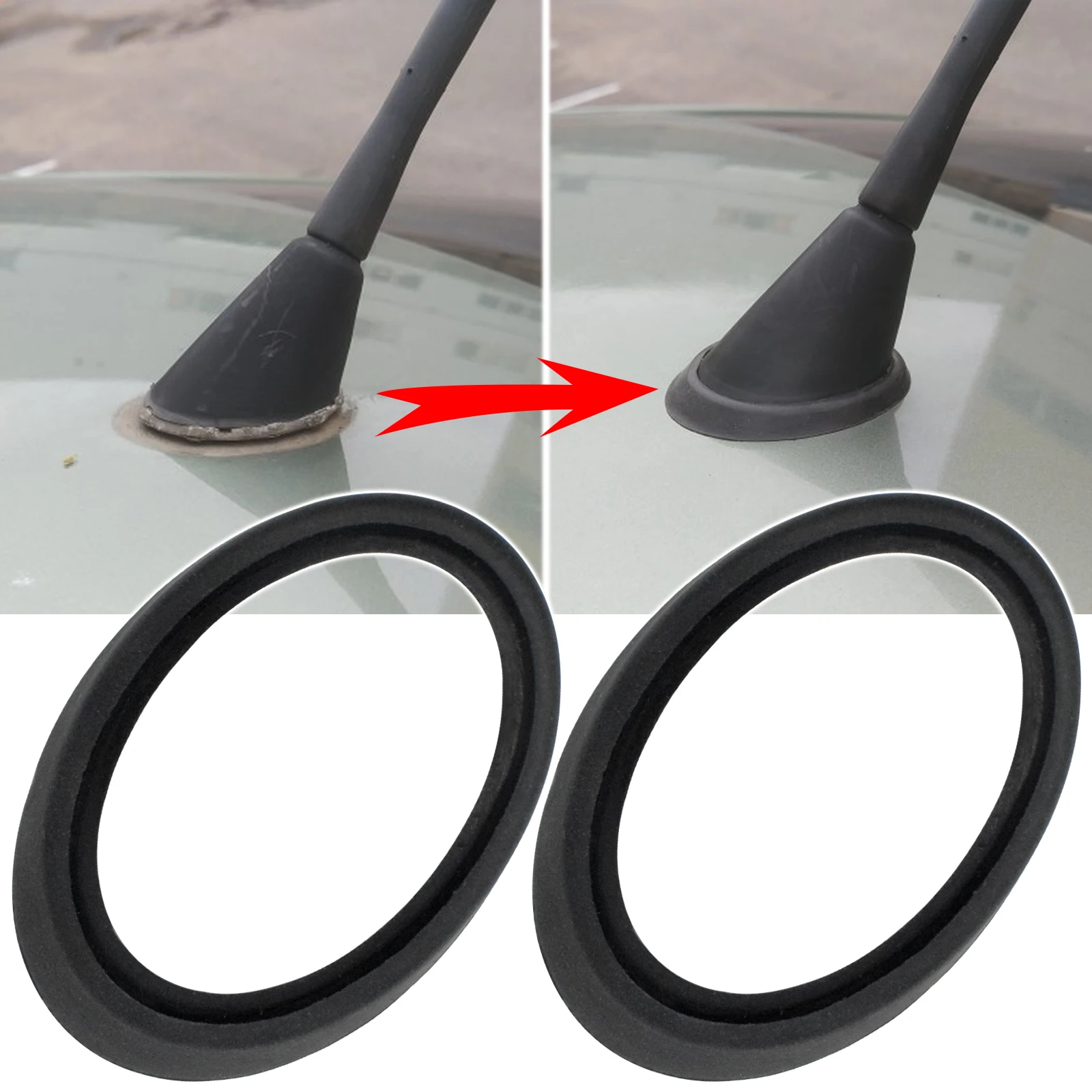 For Ford VW Audi Toyota Car Radio Antenna Aerial Base Rubber Gasket Seal Ring