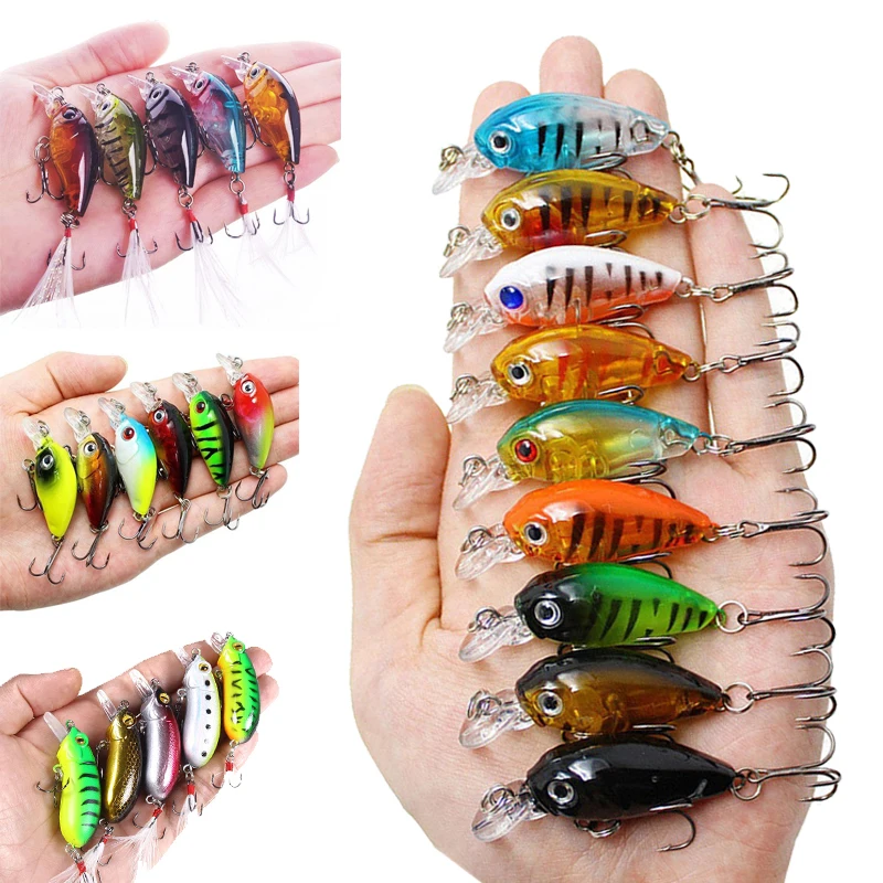 

Crankbaits Set Mixed Colors Bait Fishing Lure Lot Minnow Wobbler Bass Swimbait Sea Swim Hard Lures Sinking Tackle pesca