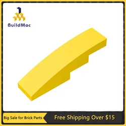 10Pcs MOC Parts 61678 Slope Curved 4 x 1 Compatible Bricks DIY Assmble Building Blocks Particle Kid Puzzle Brain Toy Gift