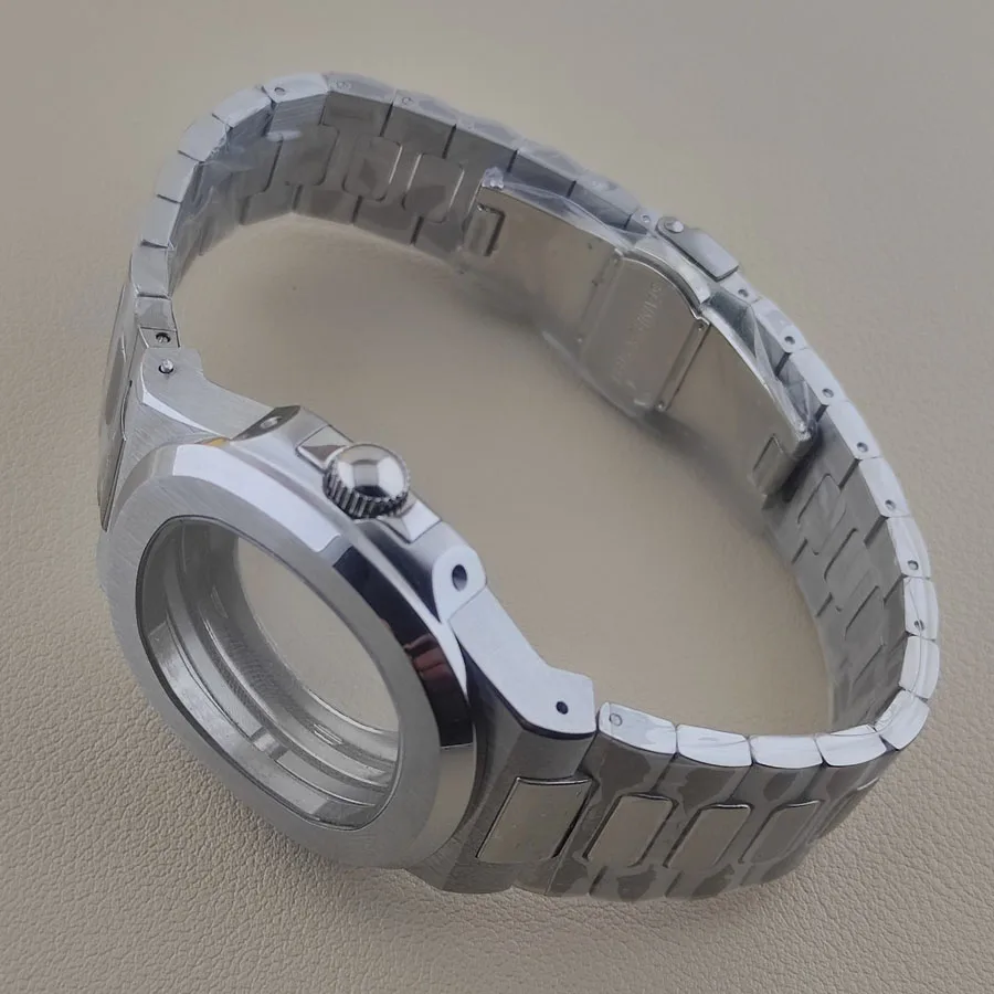Accesorios de correa de reloj NH35, correa de acero inoxidable adecuada para NH35, NH36, 4R, 7S, correa de reloj de movimiento