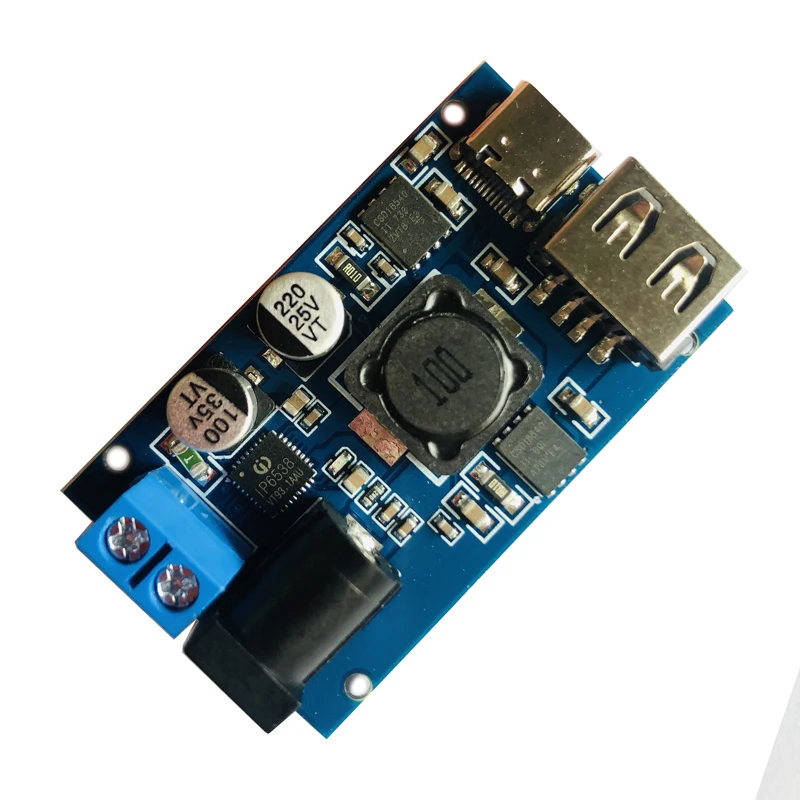 5Pcs  Custom Electronic Circuit Board Manufacturing Assembly Integrated Dual Port USBA/USBC Fast Charging Modules Multilayer PCB