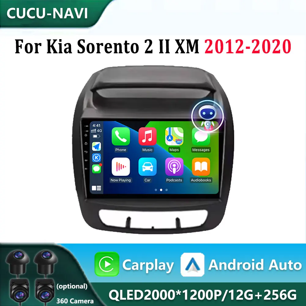 

4G intelligence Android Auto For Kia Sorento 2 II XM 2012-2020 Car Video Multimedia Player Bluetooth GPS Navigation wifi