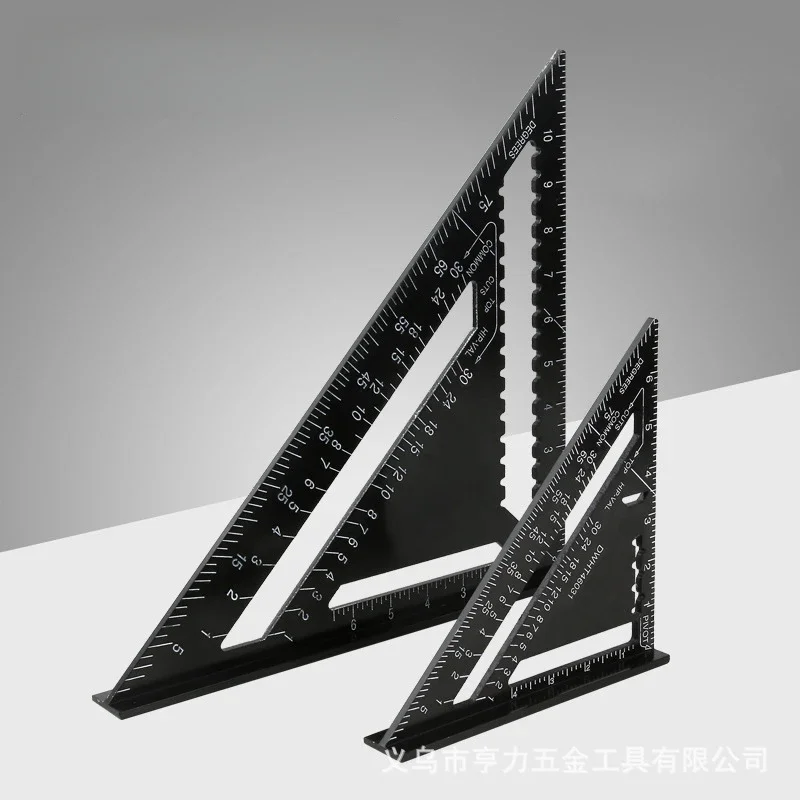 

Aluminium Alloy Triangle Ruler Gauge Precision Woodworking Measuring Tools 7 Inch Metric 12 Inch Metric Triangle Ruler