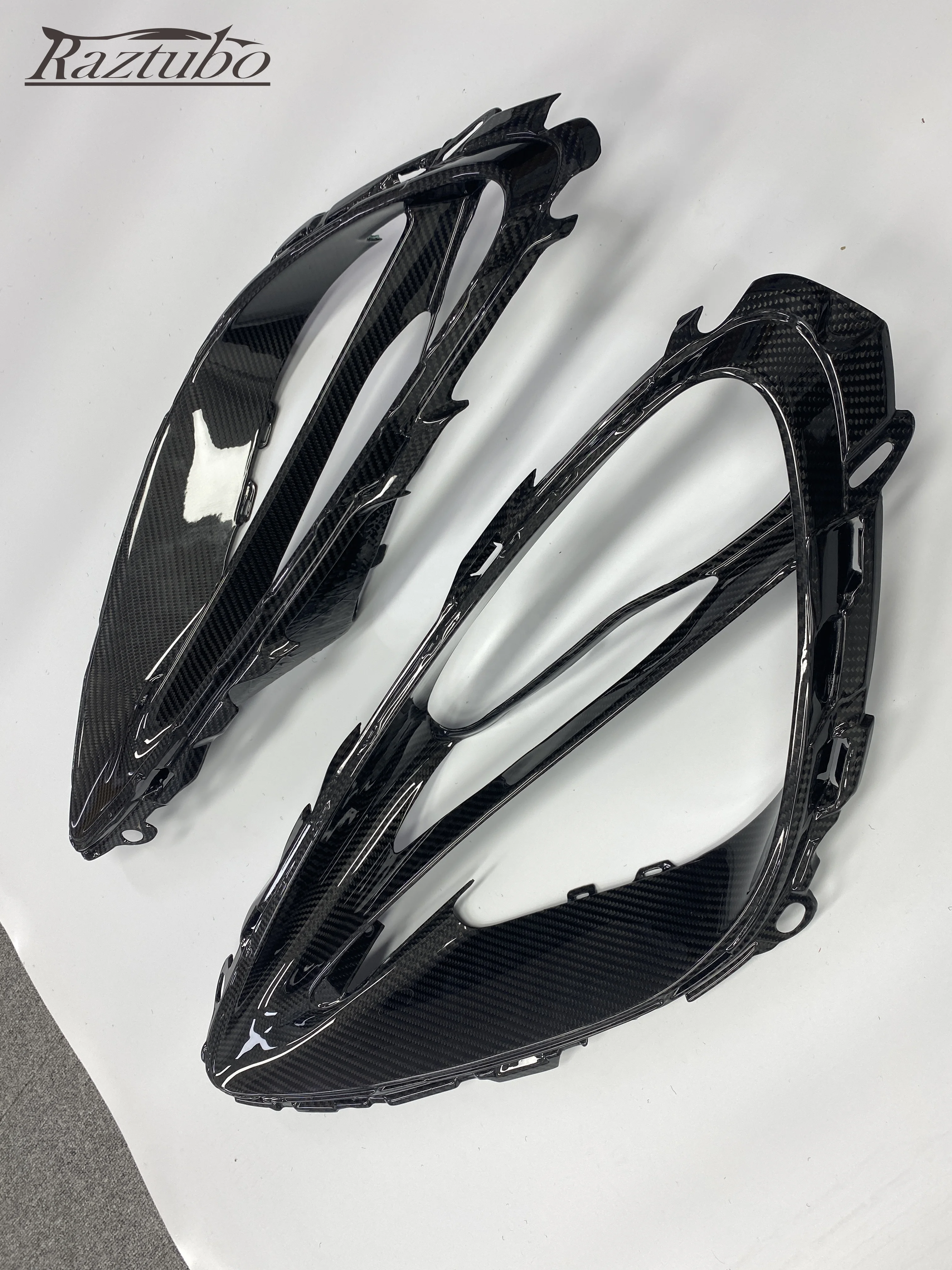 Bingkai Lampu Depan Mobil Serat Karbon Kering untuk Penutup Lampu Depan 720s Gaya OEM