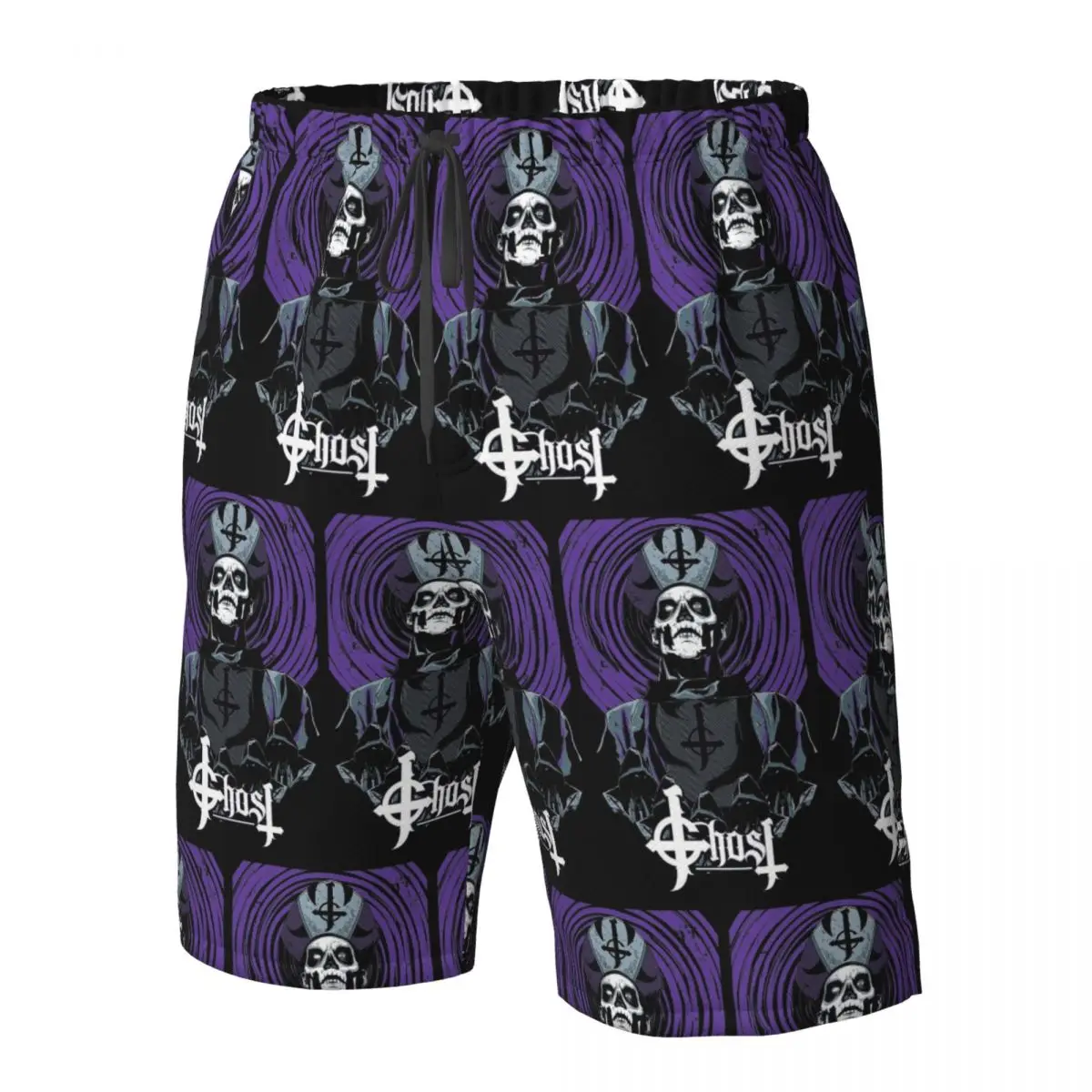 Ghost Heavy Metal Band Trunks Beach Board Shorts Casual Quick Dry Swimming Summer Men Pants