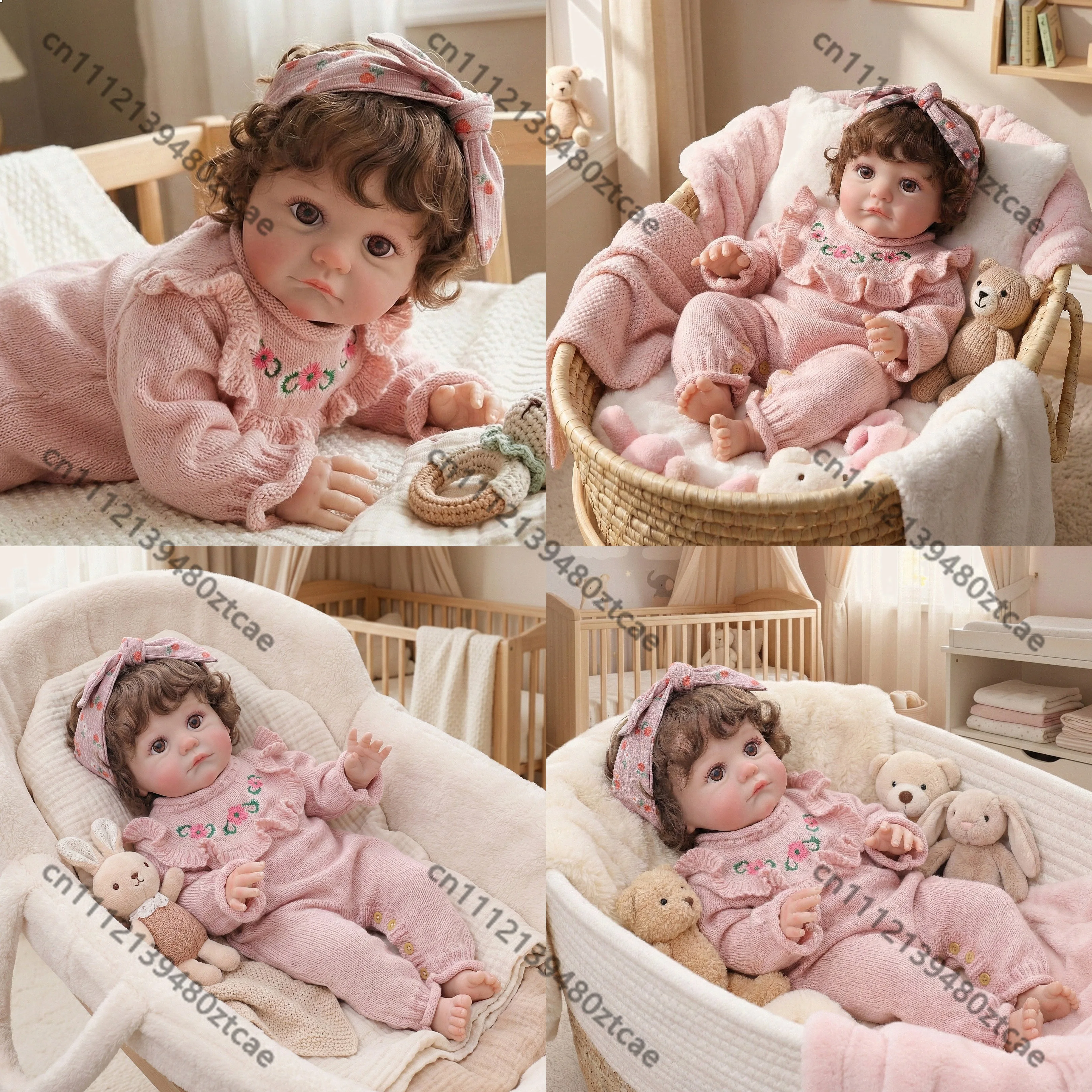 60cm Reborn Baby Doll 24 Inch Realistic Silicone Interactive Toy for Kids