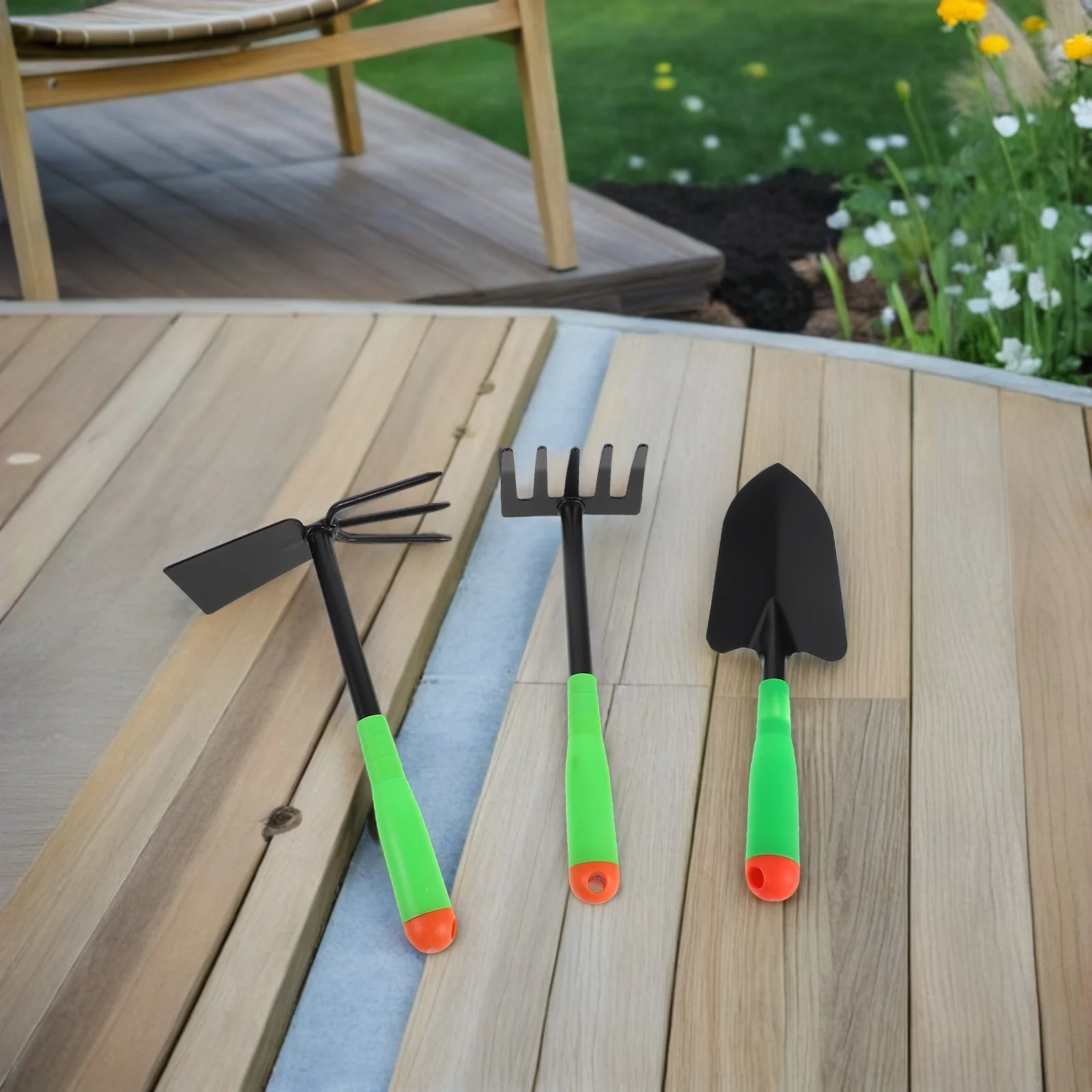 

Набор садовых инструментов, миниатюрный садовый набор, детские инструменты, кистели, черный для малышей