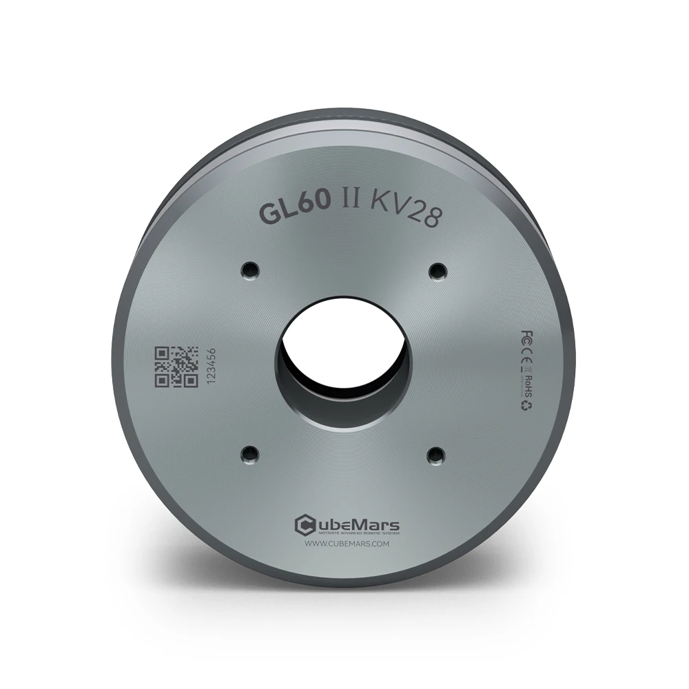 CubeMars GL60 II KV28 16 فولت 24 فولت بدون فرش تيار مستمر محرك مباشر سيرفو مثبت أفقي محرك PTZ محمول باليد