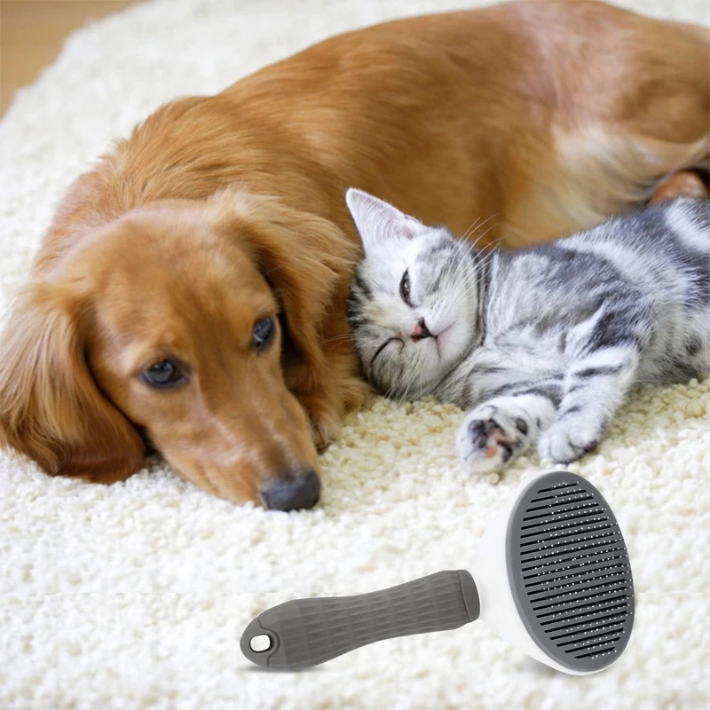 Dog Hair Remover Brush Pet Cat Dog Hair Combs Grooming Tools Animal Hair Cleaning Plastics Comb Pet Supplies