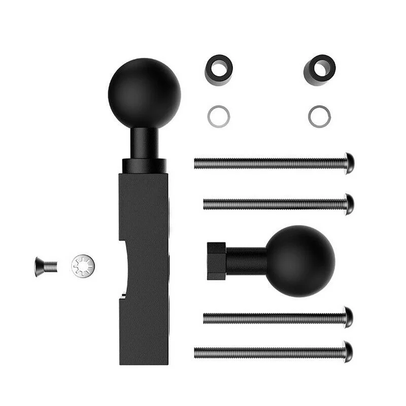1 Juego de soporte de bomba de freno para manillar de motocicleta, soporte de Base fija para GPS, Bola de abrazadera