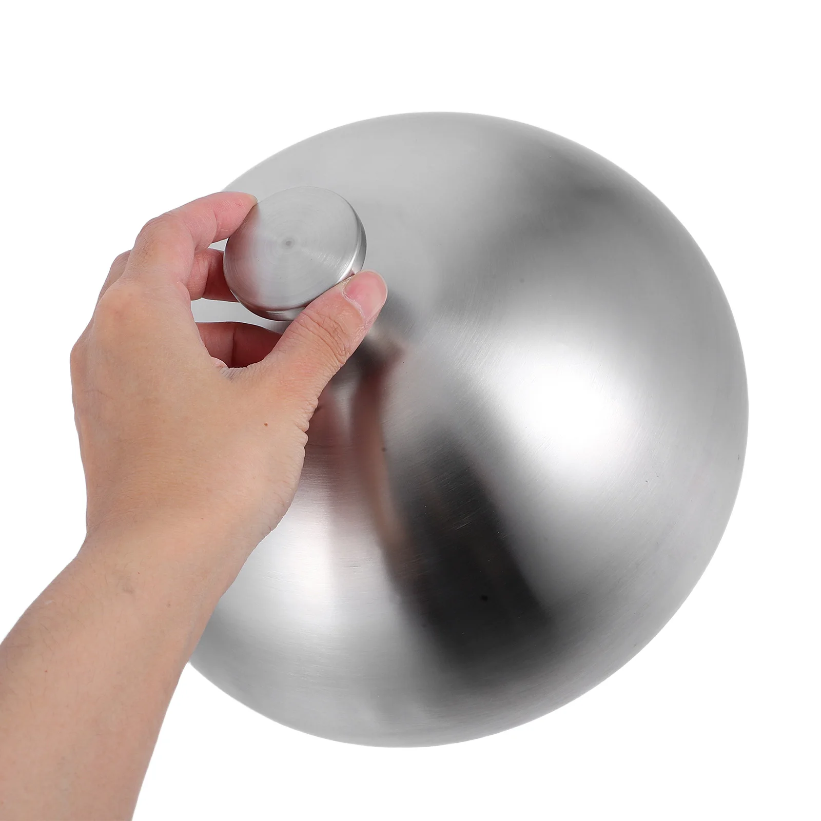 

23Cm Stainless Steel Food Dome Cover Round Basting Lid for Steak Burgers Sandwiches Seafood Cake Stand Dome Kitchen Dining