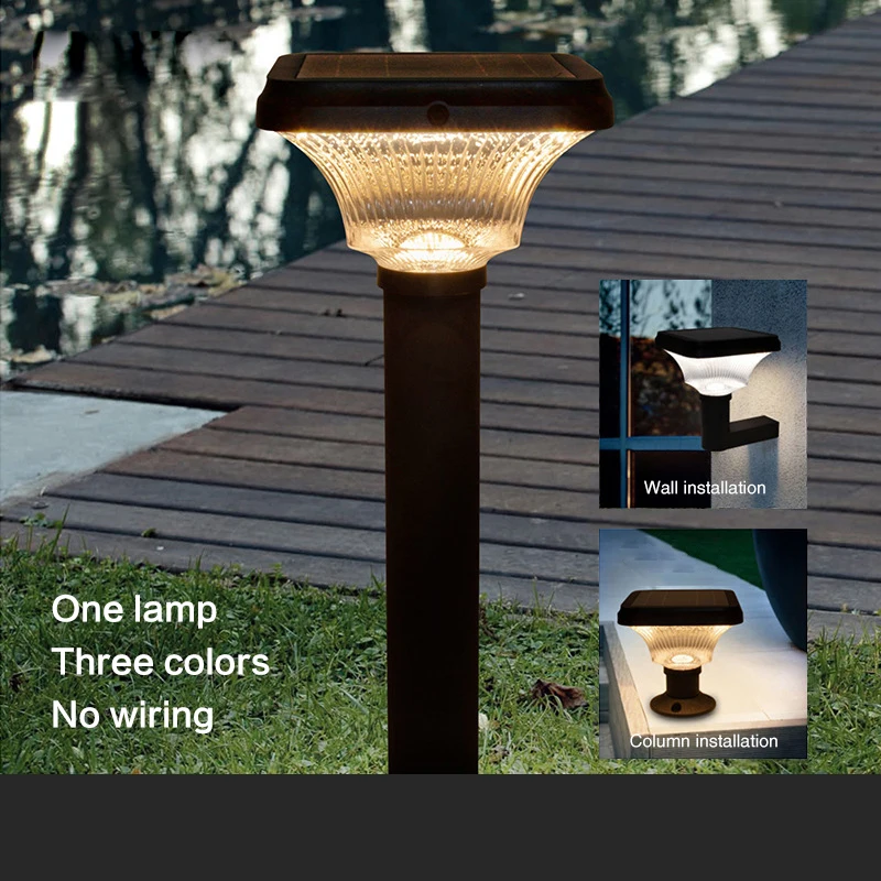 Applique Murale Imperméable à 152 LED avec Capteur Solaire, Luminaire d'Extérieur, Idéal pour une Pelouse, un Jardin ou une Clôture, 3 Modes