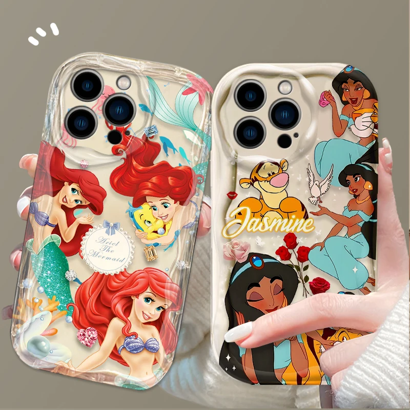 Disney Princess Marie Cat 3D Clear Case For iPhone 16 15 14 13 12 11 Pro Max X XR XS 8 7 Plus SE 2020 Shockproof Silicone Cover