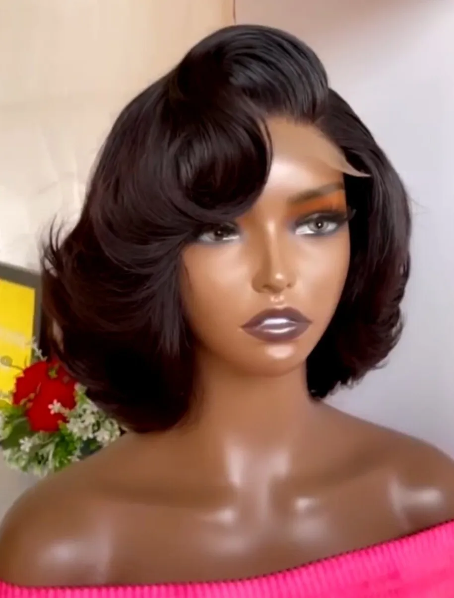 

12A Grade and unprocessed super double dra4*4 wave wig 10"