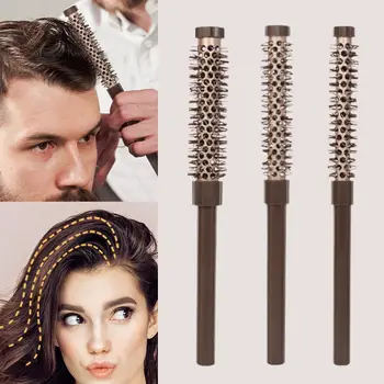 3件鋁管梳沙龍美髮梳髮根梳套裝蓬鬆瀏海捲髮造型波浪迷你梳子造型工具 8 最佳銷售 波浪刷 - №5