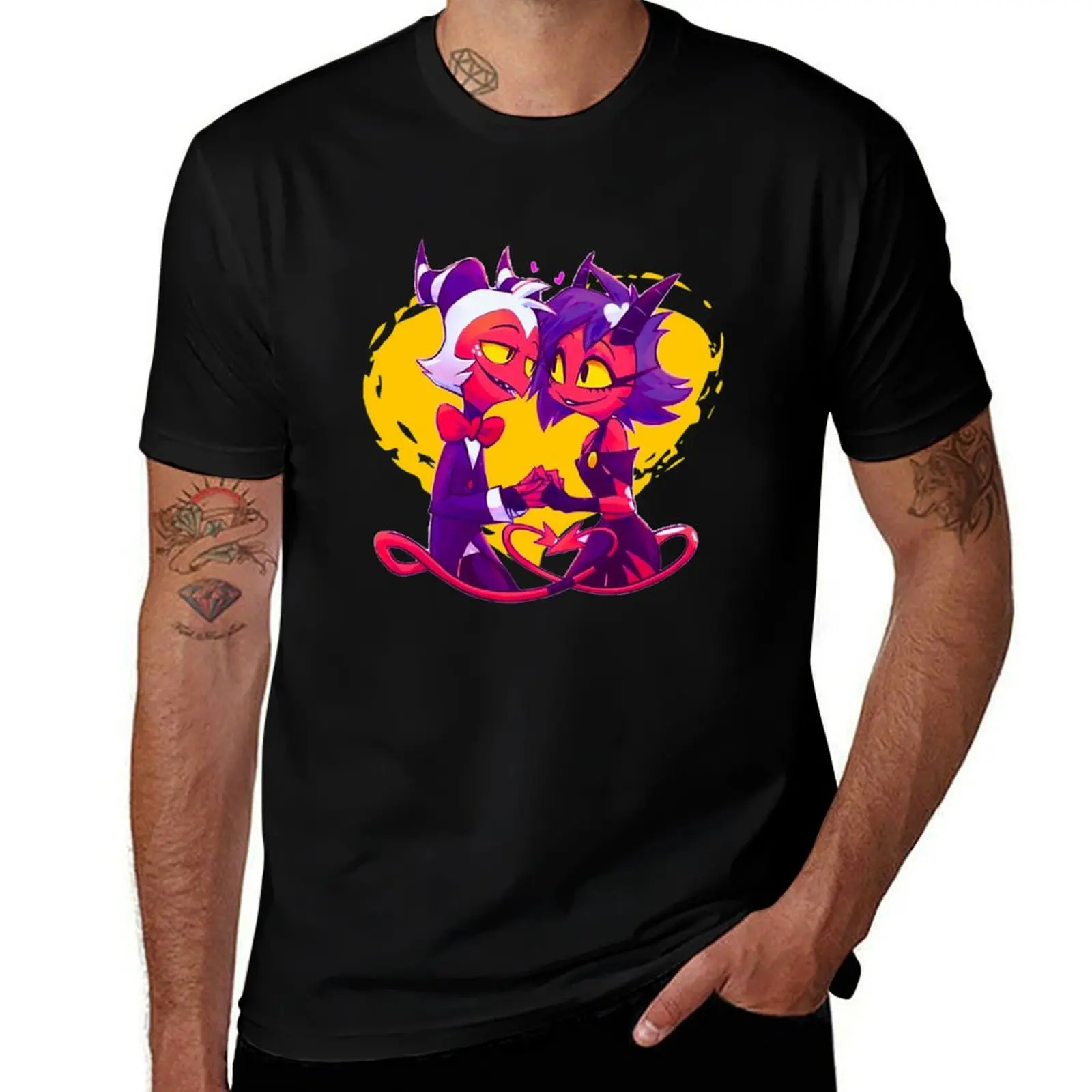 

Helluva Boss Millie and Moxxie T-Shirt Quick Dry Outdoor Sports T-Shirt