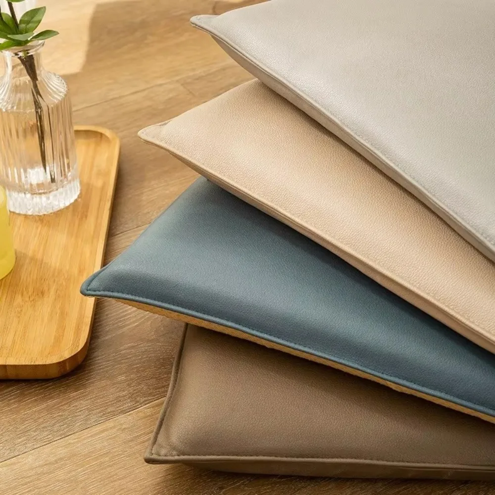 40×40cm Leather Seat Cushion 3cm Thick High Resilience Seat Cushion Pad Memory Foam PU Leather Dining Chair Cushion