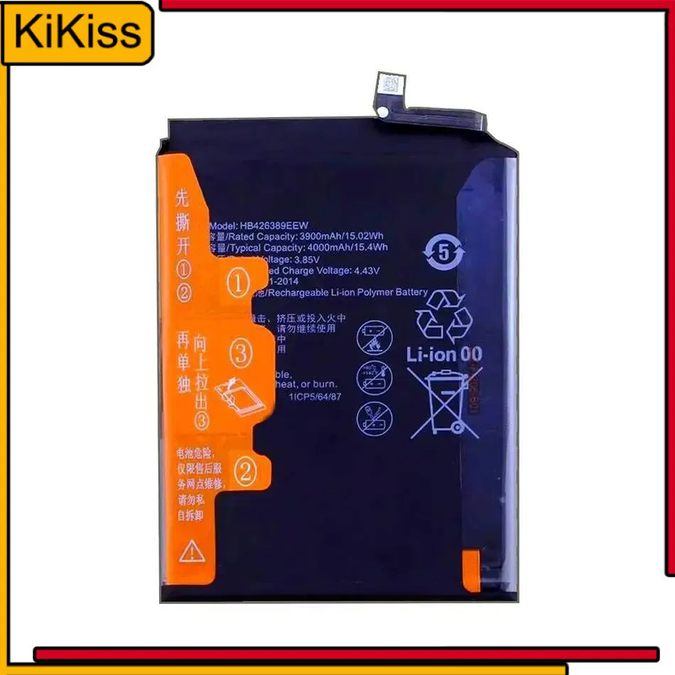

Mobile Phone Battery HB426389EEW 4000Mah For Huawei Honor 20 Lite Youth 30I Play 4T Pro Lra-AL00 Lra-TL00