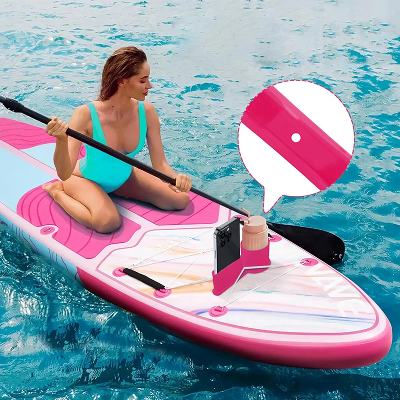 1pc Universal 2-In-1 SUP Cup Holder and Phone Mount Water Bottle & Phone Holder for Inflatable SUP Boards and Kayaks view 3